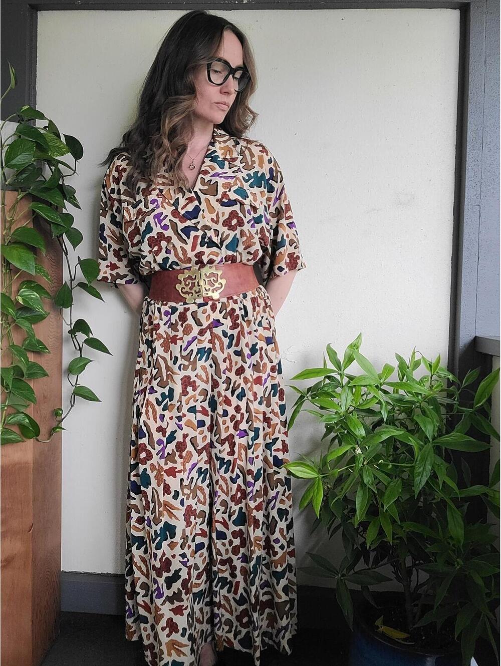 The Rorschach Vintage 90s Dress by Liz Claiborne L